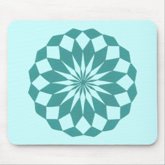 Alfombrilla De Ratón Formas para diamantes en Verde azulados Mousepads 