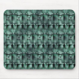 Alfombrilla De Ratón Formas rectangulares en verde oscuro y manchado