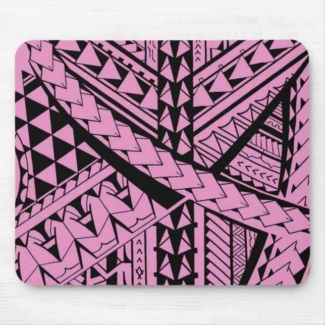 Alfombrilla De Ratón Formas y símbolos tribales samoanos/polinesios (Frente)