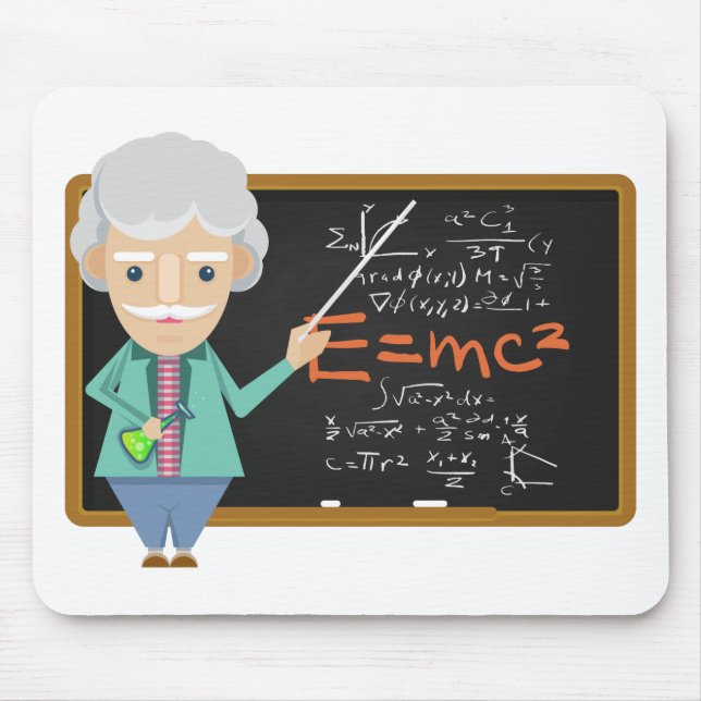Alfombrilla De Ratón Fórmula EMC2 de profesor de ciencias (Frente)