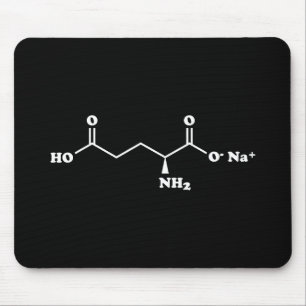 Alfombrilla De Ratón Fórmula química de la Molécula de glutamato monosó