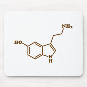 Alfombrilla De Ratón Fórmula química molecular de serotonina