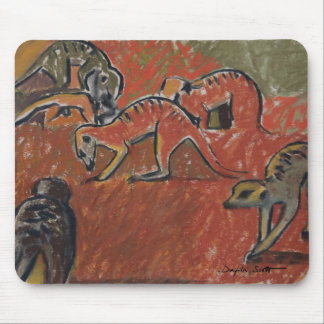 Alfombrilla De Ratón Forraje de Meerkats - mousepad del arte