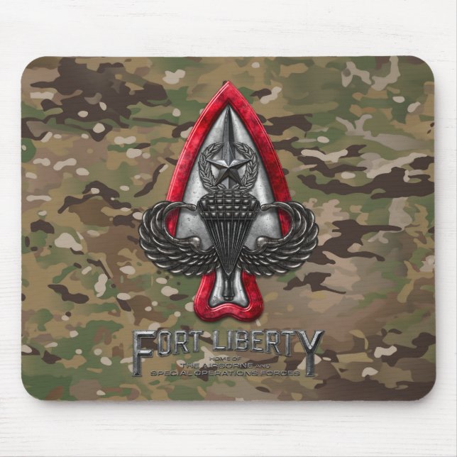 Alfombrilla De Ratón Fort Liberty Camo Mousepad (Frente)