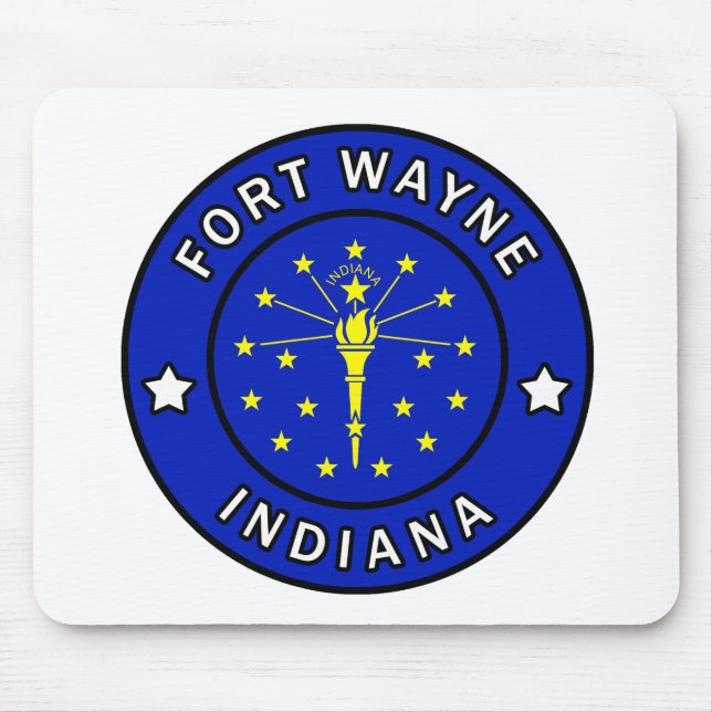 Alfombrilla De Ratón Fort Wayne Indiana (Frente)