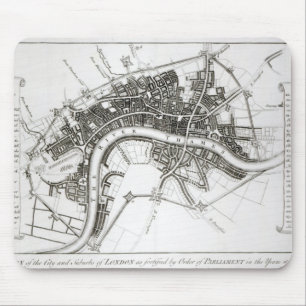 Alfombrilla De Ratón Fortalecimientos de Londres en 1642 y 1643, 1738