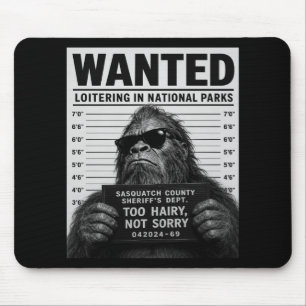 Alfombrilla De Ratón Foto de Bigfoot en la comisaría