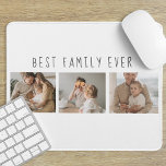 Alfombrilla De Ratón Foto de colección moderna y el mejor regalo de la<br><div class="desc">Presentamos el Regalo de texto Modern Collage Photo & Best Family Ever, una manera única y personalizada de celebrar el amor y la alegría de tu familia. Este regalo especial combina la belleza de un collage de fotos personalizados con un mensaje sincero para crear un conservador memorable que será valorado...</div>