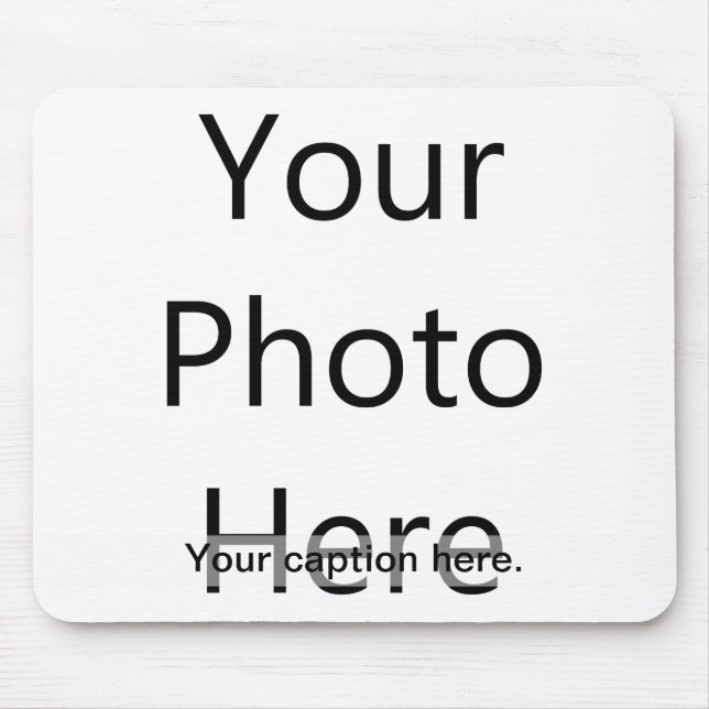 Alfombrilla De Ratón Foto de encargo Mousepad con el subtítulo (texto (Frente)