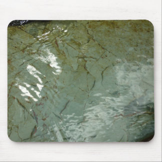 Alfombrilla De Ratón Foto de la naturaleza de la losa cubierta de agua