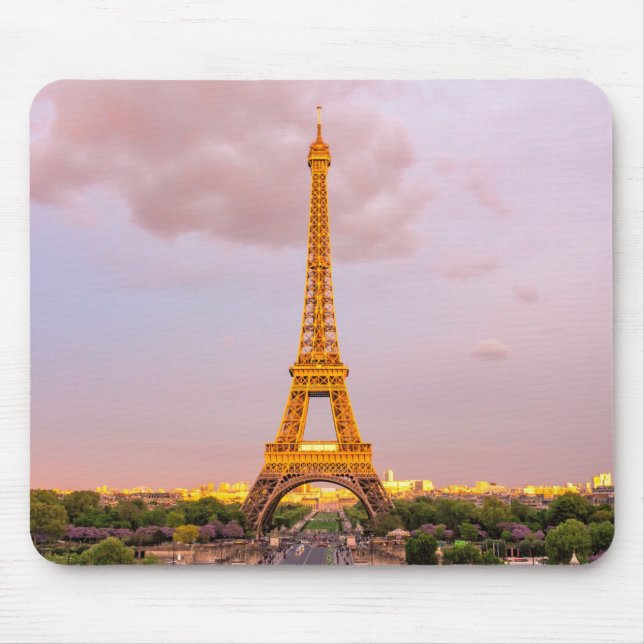 Alfombrilla De Ratón Foto de la Torre Eiffel (Frente)