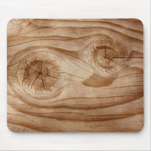 Alfombrilla De Ratón Foto de madera real Mousepad