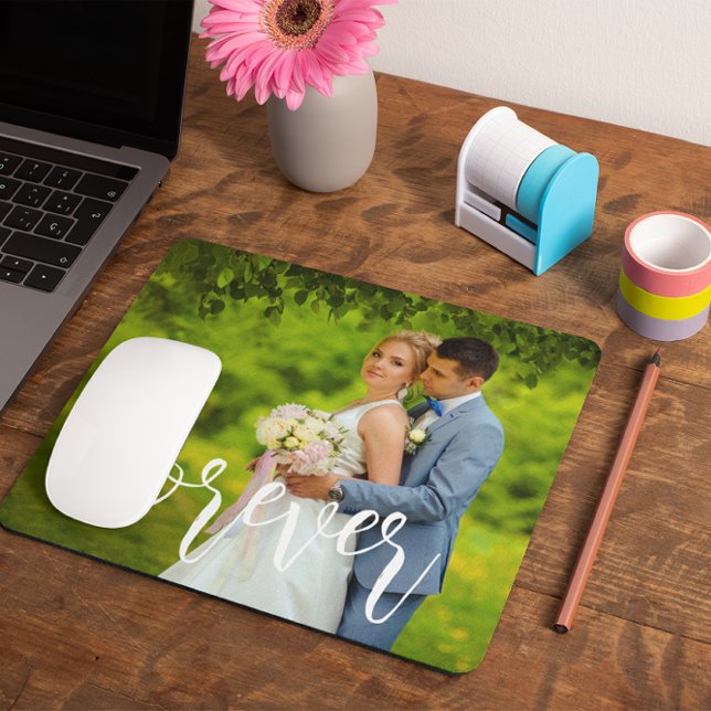 Alfombrilla De Ratón Foto de matrimonio personalizado para siempre (Subido por el creador)