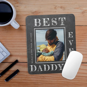 Alfombrilla De Ratón Foto de nuevo padre personalizada Día de los Prime