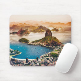 Alfombrilla De Ratón Foto de paisaje urbano de Río de Janeiro