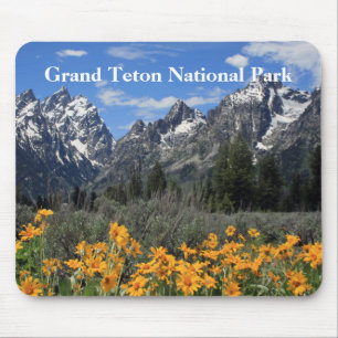 Alfombrilla De Ratón Foto de recuerdo de Grand Teton Springtime