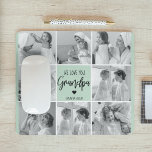 Alfombrilla De Ratón Foto del Collage Mejor Regalo del Abuelo Pastel Mi<br><div class="desc">Esta hermosa foto de collage es la manera perfecta de expresar tu amor por tu abuelo. Con el más sincero mensaje "Te amamos abuelo" con elegantes letras en un relajante fondo de menta pastel, este artículo capta el calor y el afecto que sientes por tu abuelo. El diseño del collage...</div>