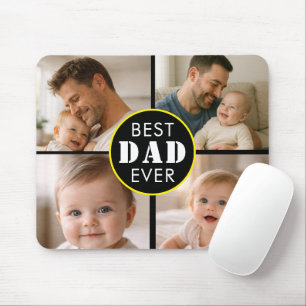 Alfombrilla De Ratón Foto del Día del Padre Feliz Papá Personalizado
