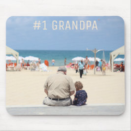 Alfombrilla De Ratón Foto del Personalizado del abuelo #1, Día del Padr