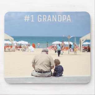 Alfombrilla De Ratón Foto del Personalizado del abuelo #1, Día del Padr