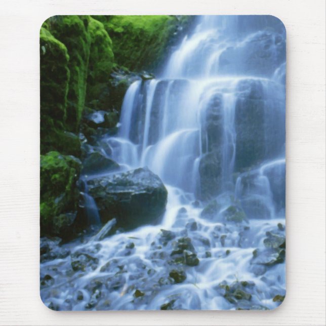 Alfombrilla De Ratón Foto fina de la cascada del río Columbia (Frente)