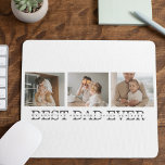 Alfombrilla De Ratón Foto moderna del collage y el mejor regalo de papá<br><div class="desc">Modern Collage Photo & Grey Best Dad Ever Gift es una idea de regalo única y reflexiva para cualquier padre que ame la fotografía y aprecie los regalos personalizados. En general, este regalo es una manera perfecta de celebrar el Día del Padre, los cumpleaños o cualquier otra ocasión especial para...</div>