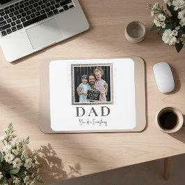 Alfombrilla De Ratón Foto moderna personalizada de papá