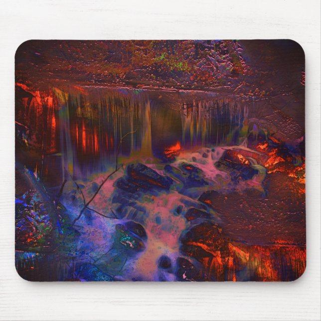 Alfombrilla De Ratón Foto modificada digitalmente, Nature on ember fire (Frente)
