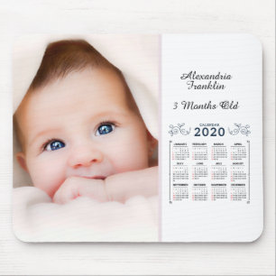 Alfombrilla De Ratón Foto personal del Personalizado del calendario 202