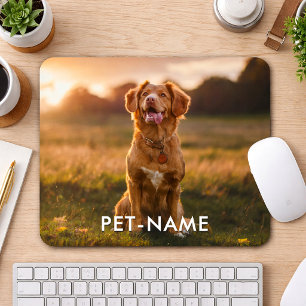 Alfombrilla De Ratón Foto personalizada con el nombre de tu perro