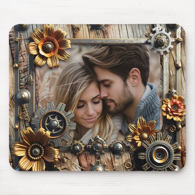 Alfombrilla De Ratón Foto personalizada de Guay Steampunk (Frente)