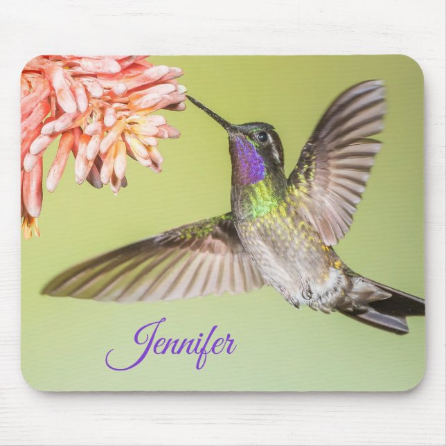 Alfombrilla De Ratón Foto personalizada de Hummingbird (Frente)