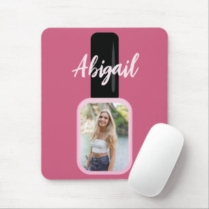 Alfombrilla De Ratón Foto personalizada de moda moderna Nail rosada Pol