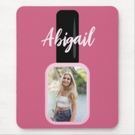 Alfombrilla De Ratón Foto personalizada de moda moderna Nail rosada Pol