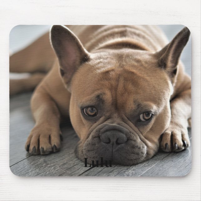 Alfombrilla De Ratón Foto Personalizada de Perro (Frente)