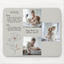 Foto personalizada y texto Mousepad-Día de la Madr