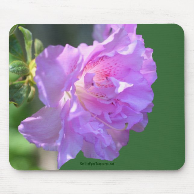 Alfombrilla De Ratón Foto rosa Azalea Flor Mousepad (Frente)