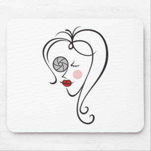 Alfombrilla De Ratón Fotógrafa femenina