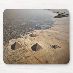 Alfombrilla De Ratón fotografía aérea de pirámides de Egipto