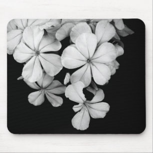 Alfombrilla De Ratón Fotografía de flores en blanco y negro