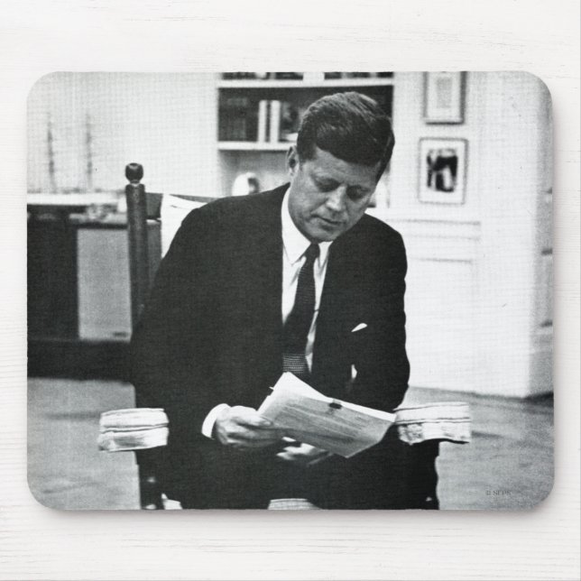 Alfombrilla De Ratón Fotografía de John F. Kennedy 2 (Frente)