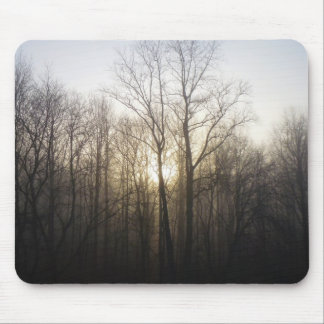 Alfombrilla De Ratón Fotografía de la naturaleza del amanecer de niebla