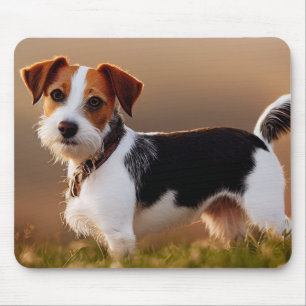 Alfombrilla De Ratón Fotografía de perro Jack Russel Terrier lindo