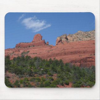 Alfombrilla De Ratón Fotografía de Steamboat Rock en Sedona Arizona