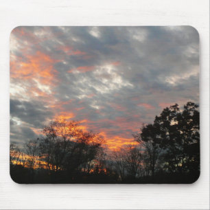 Alfombrilla De Ratón Fotografía del paisaje natural del atardecer de in
