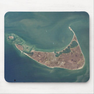 Alfombrilla De Ratón Fotografía del satélite de Nantucket
