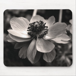Alfombrilla De Ratón Fotografía floral de Anemone Sepia, almohadilla d