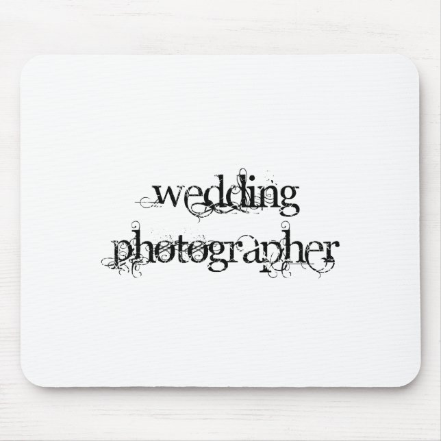 Alfombrilla De Ratón Fotógrafo boda (Frente)