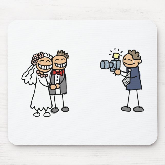 Alfombrilla De Ratón Fotógrafo boda fotografía Boda imágenes (Frente)