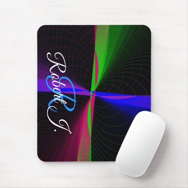 Alfombrilla De Ratón Four-Way Geometric Wave Mouse Pad (Con ratón)